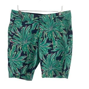 Lilly Pulitzer Green and Blue Tropical Print Shorts
